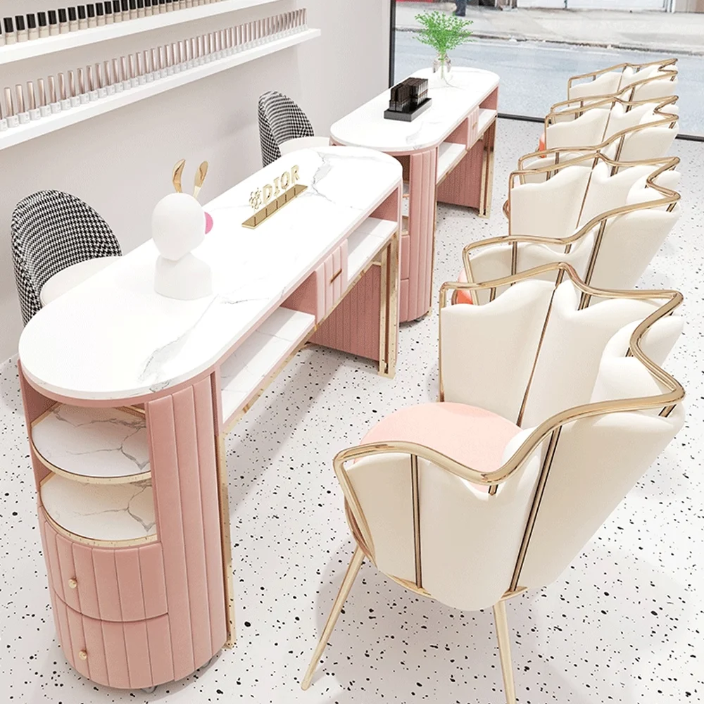 Professional Double Nail Technician Tables