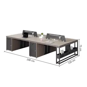 Simple and modern, multi-functional workstation with drawers, office booth, financial desk combination.