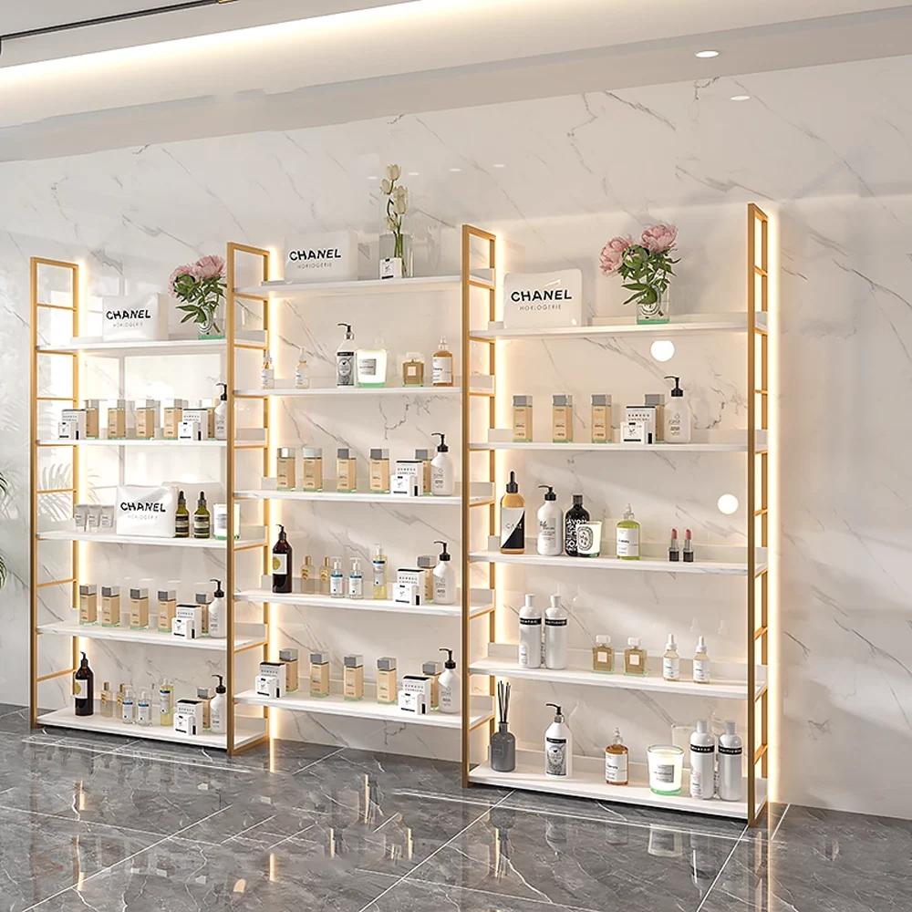 Professional Beauty Salon Display Cabinet with Illuminated Mirror