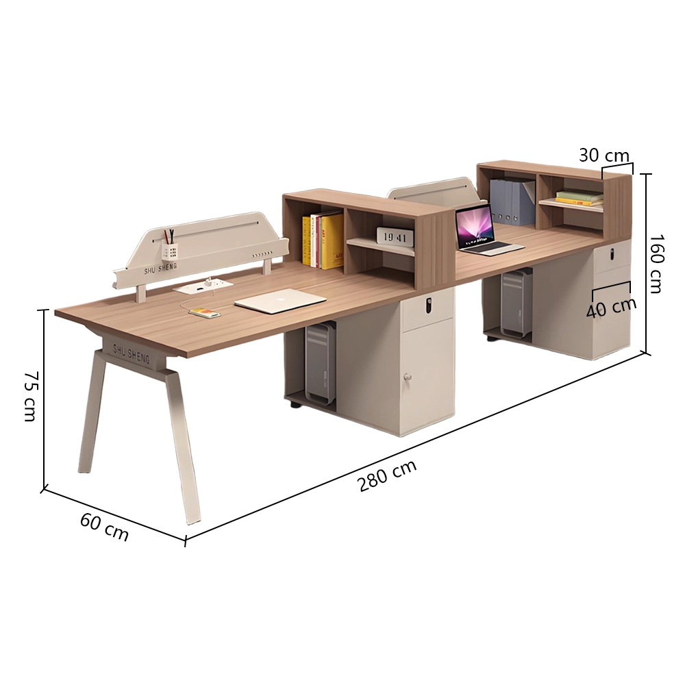 2.8单人 Office Cubicles Employee Desks with Partitions