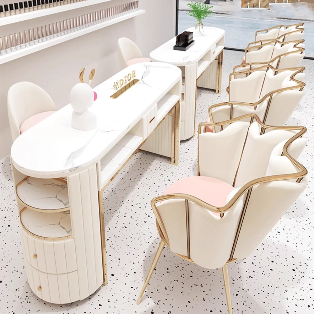 Professional Double Nail Technician Tables