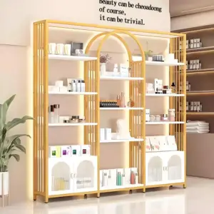 Beauty Display Cabinets, Cosmetic Showcase Shelves for Salon & Retail