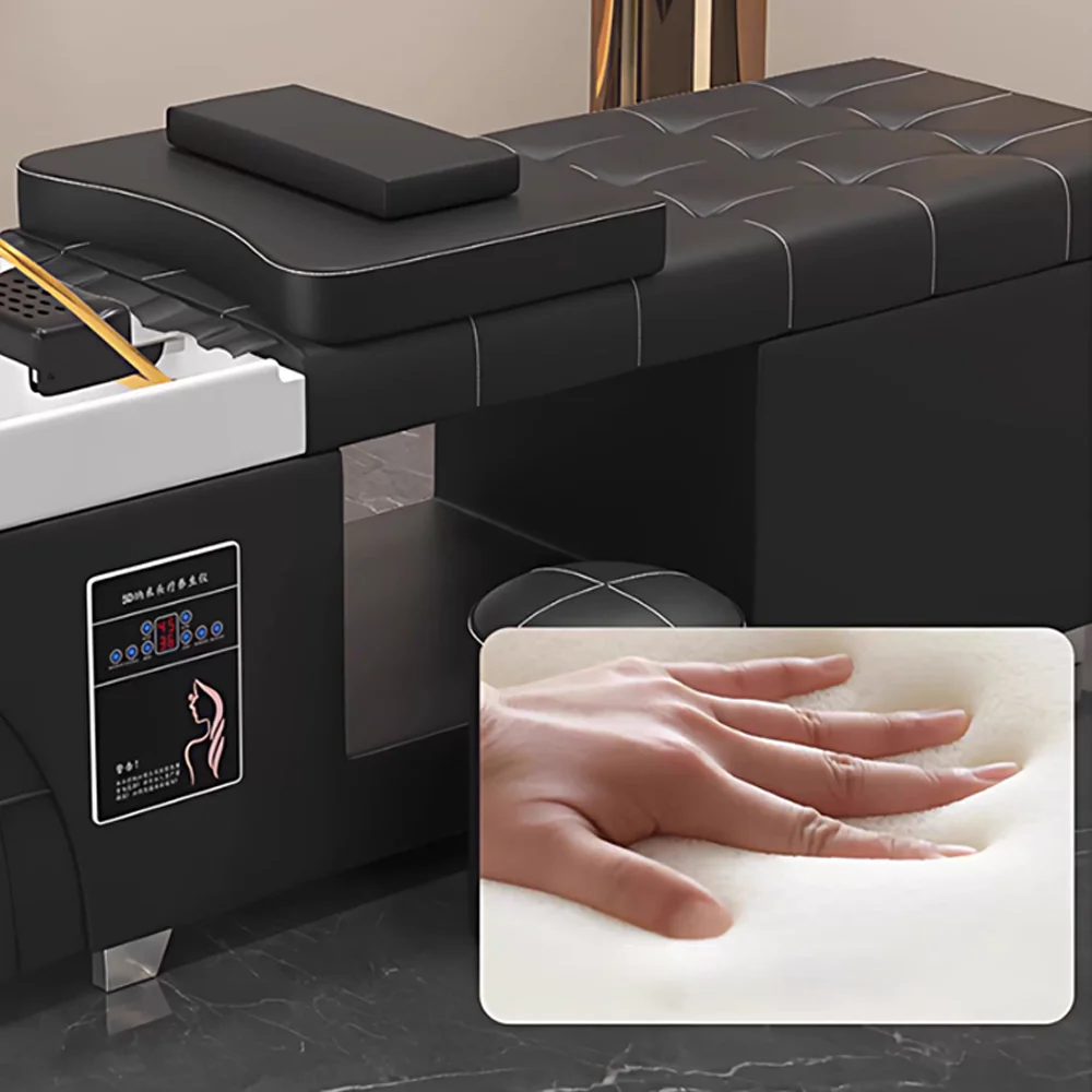 Professional Constant Temperature Water Circulating Steaming Shampoo Bed - For Hair Salons