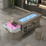 Intelligent Beauty Salon Shampoo Bed with Water Recycling System