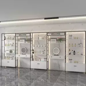 Multi-Tier Professional Cosmetic Display Stands for Salon Retail & Storage