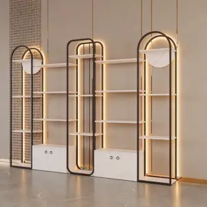 Luxury Cosmetic Display Case - Elegant Countertop Showcase for Makeup & Skincare