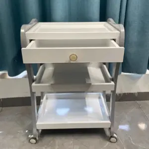 Stylish Rolling Cart for Salon - Mobile Organizer for Beauty Tools and Supplies