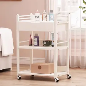 Aesthetic & Skincare Mobile Beauty Cart - L88 X W50 X H50 CM, White