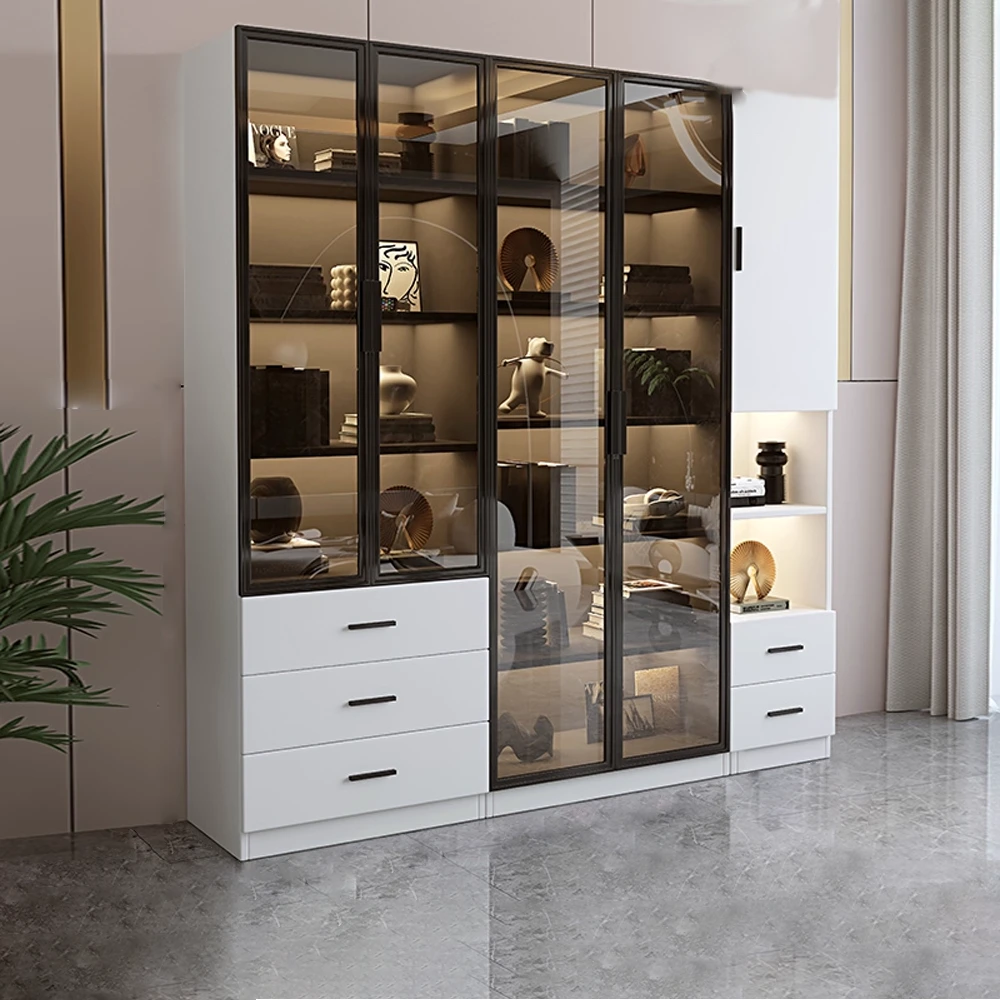 Display Bookshelf Cabinet for Figures (2) Display Bookshelf Cabinet for Figures