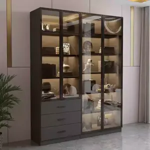 Display Bookshelf Cabinet for Figures