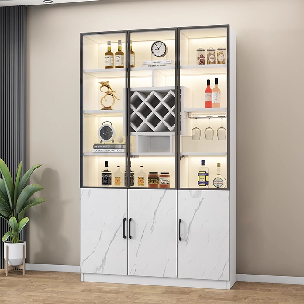 Glass Door Wine Cabinets & Display Cabinets for Living Room