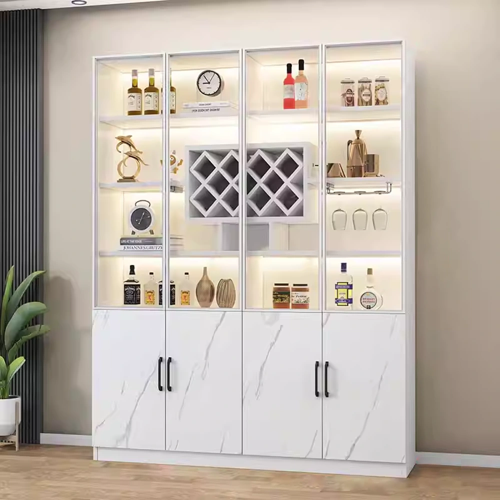 Glass Door Wine Cabinets & Display Cabinets for Living Room