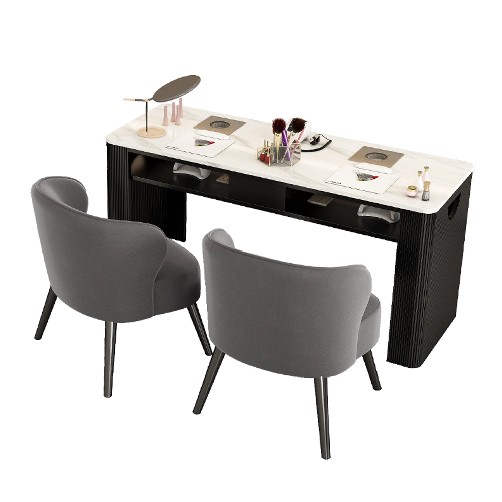 Professional Nail Desk with Integrated Dust Collector & Electrical Sockets Professional Nail Desk with Integrated Dust Collector & Electrical Sockets