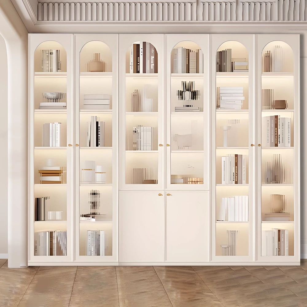 Built-in Glass Door Cabinet for Living Room Storage & Display Built-in Glass Door Cabinet for Living Room Storage & Display