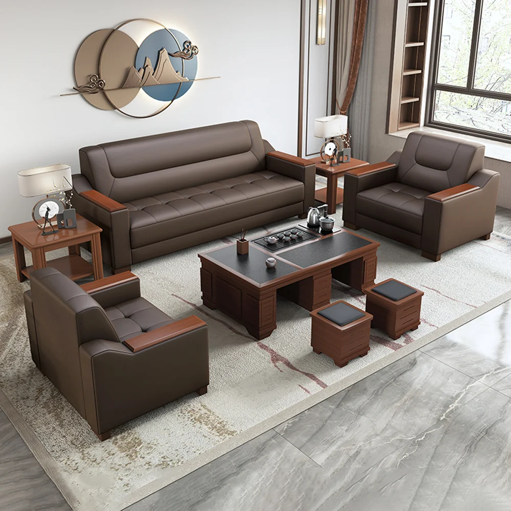 VIP Reception Furniture Sets - Office Sofa & Coffee Table Suites