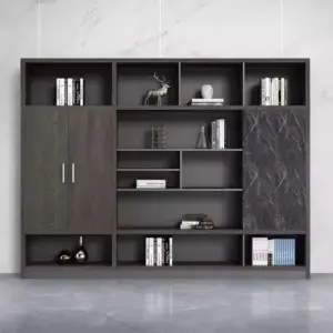 Executive Office Storage Cabinet - Filing Bookcase and Partition for Background Wall