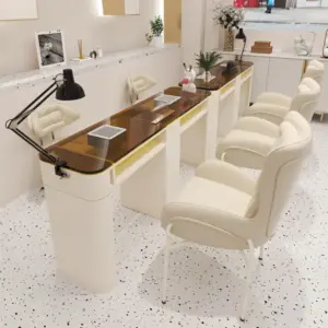 Wrought Iron and Glass Nail Art Table