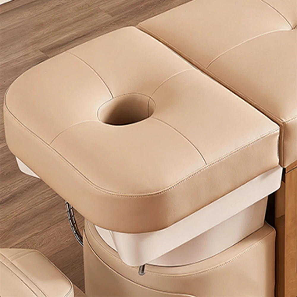 Heavy-Duty Thai Style Shampoo Bed with Easy-Clean Ceramic Basin Heavy-Duty Thai Style Shampoo Bed with Easy-Clean Ceramic Basin