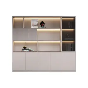 Solid Wood Executive Bookcase & Filing Cabinet - Floor Standing Storage for Office & Library