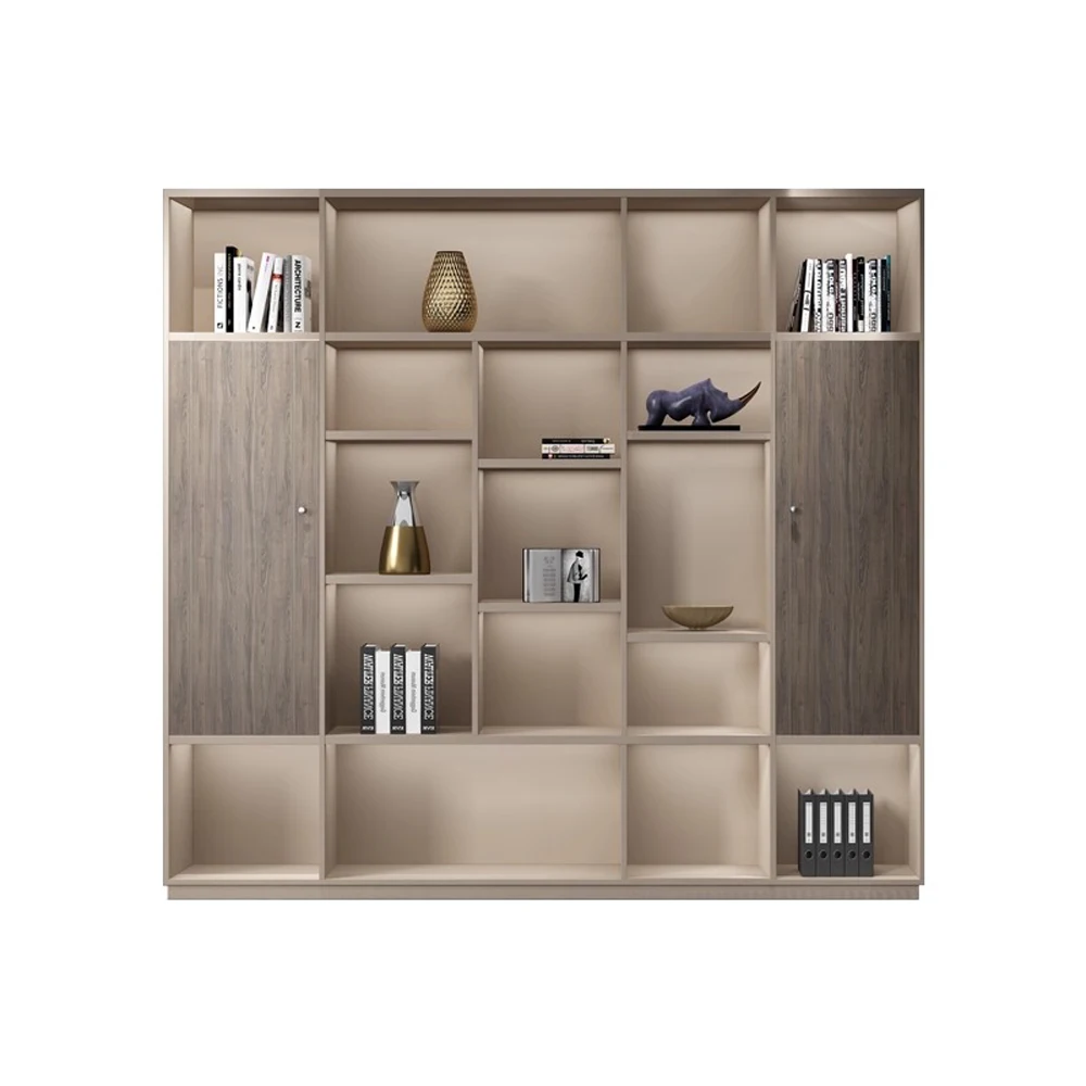 未标题-12 Office Storage Organizer Cabinet - Multi-Purpose Bookcase with Filing and Document Sections