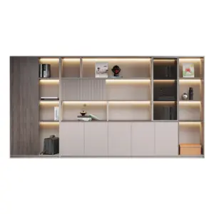 Solid Wood Executive Bookcase & Filing Cabinet - Floor Standing Storage for Office & Library