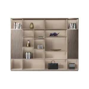 Office Storage Organizer Cabinet - Multi-Purpose Bookcase with Filing and Document Sections