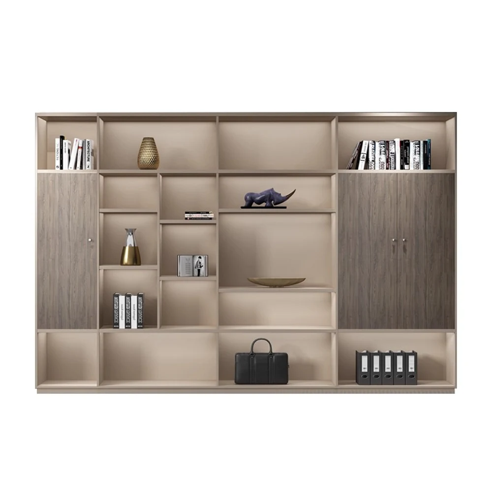 未标题-14 Office Storage Organizer Cabinet - Multi-Purpose Bookcase with Filing and Document Sections