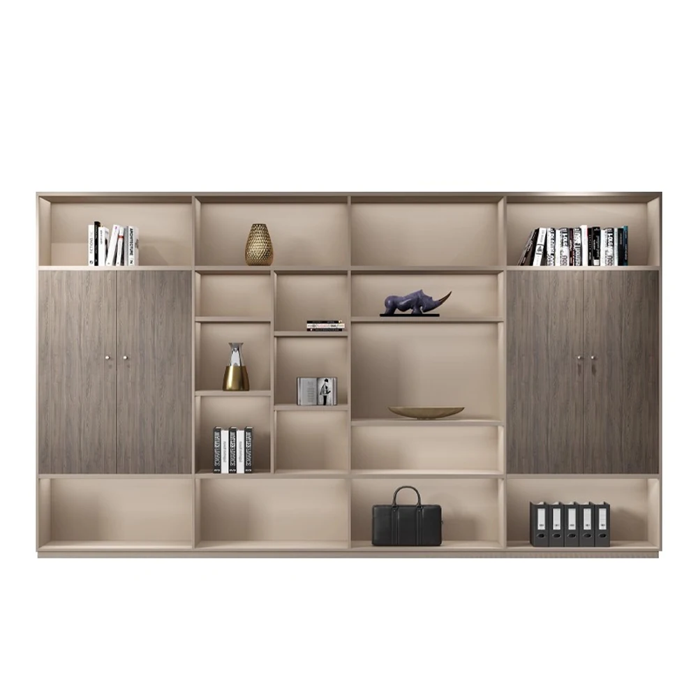 未标题-15 Office Storage Organizer Cabinet - Multi-Purpose Bookcase with Filing and Document Sections
