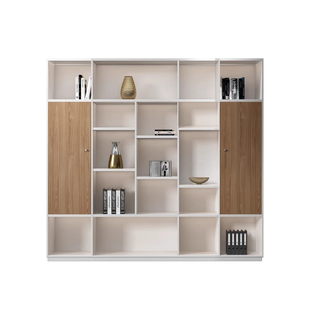未标题-16 Office Storage Organizer Cabinet - Multi-Purpose Bookcase with Filing and Document Sections