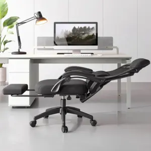Lie Flat Computer Chair - Reclining Ergonomic Office Chair with Headrest