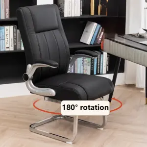 High-End Leather Swivel Conference Chair for Home and Office