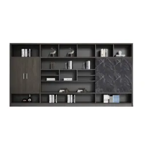 Executive Office Storage Cabinet - Filing Bookcase and Partition for Background Wall