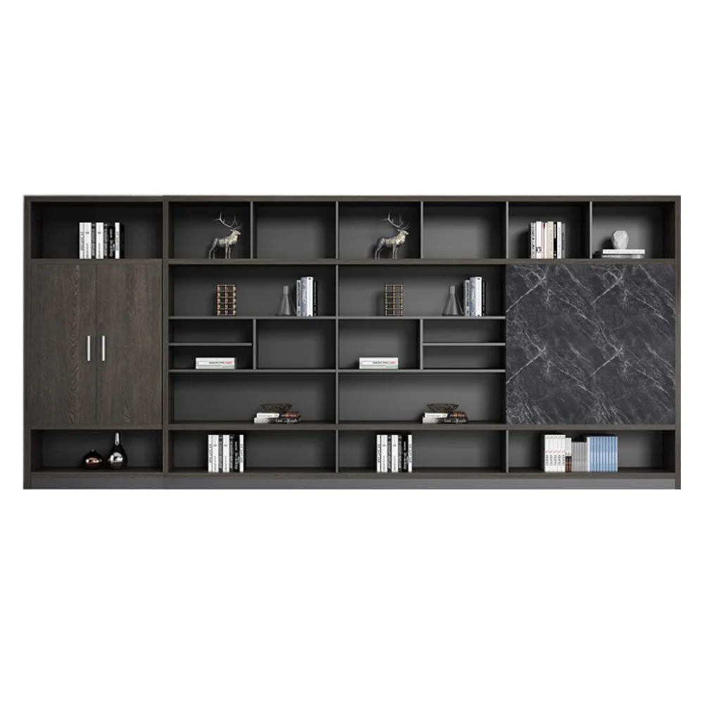 未标题-7 Executive Office Storage Cabinet - Filing Bookcase and Partition for Background Wall